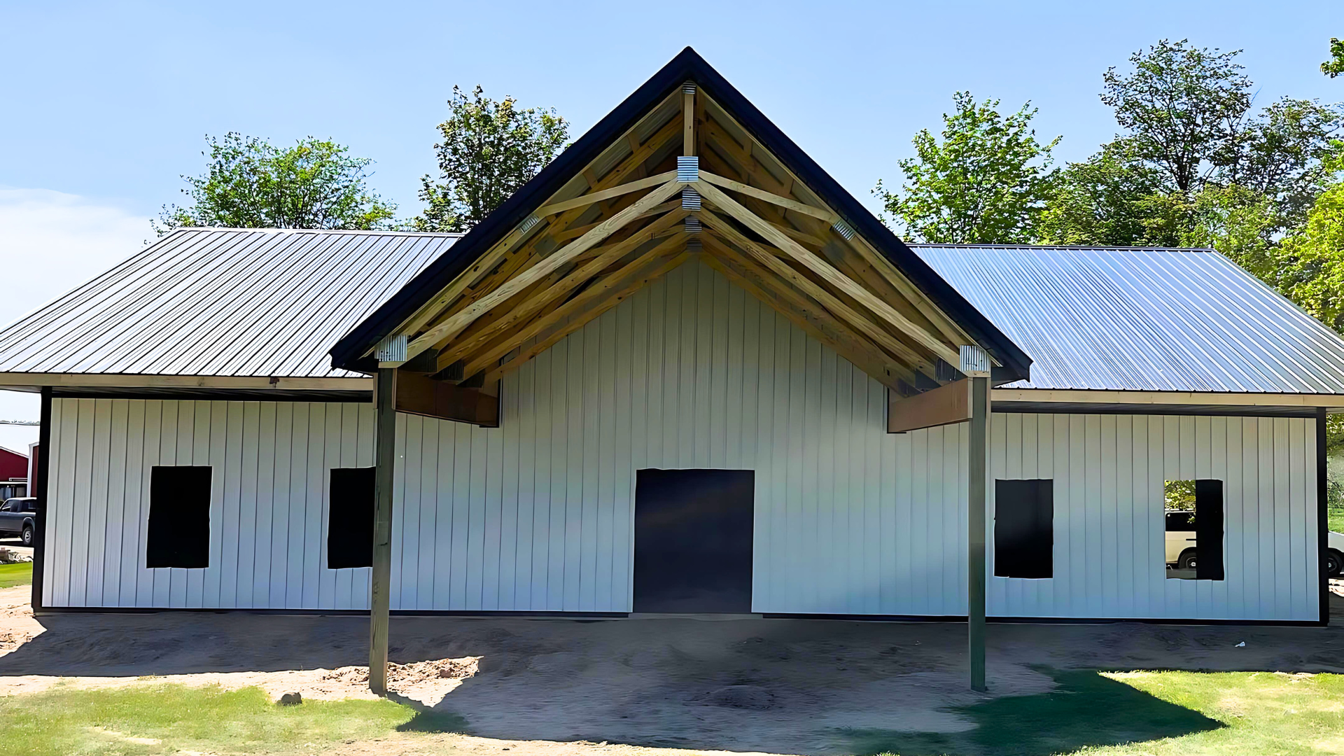 Jaguar Buildings - Pole Barn (1920 x 1080 px) Traverse County, Williamsburg, MI, United States