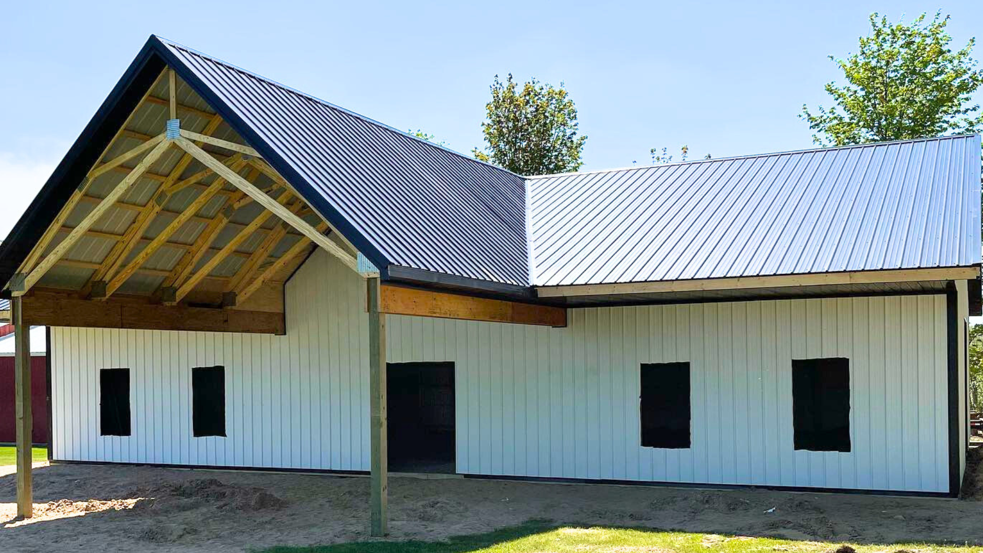 Jaguar Buildings - Pole Barn (1920 x 1080 px) Traverse County, Williamsburg, MI, United States